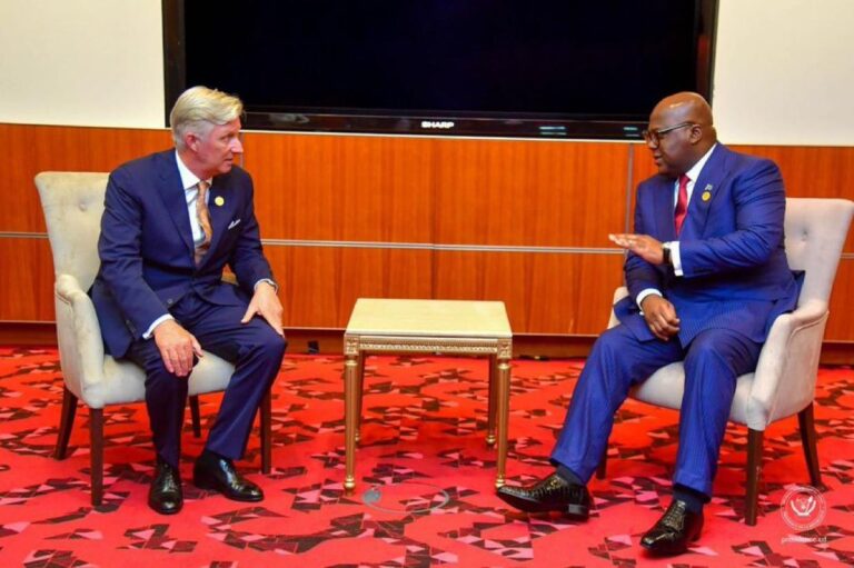 Le président Félix Tshisekedi s’est entretenu avec sa Majesté Philippe , Roi des Belges