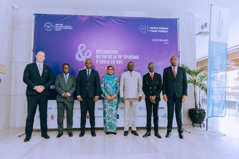 La RD Congo déclare la fin officielle de l’épidémie d’Ebola au Kasaï