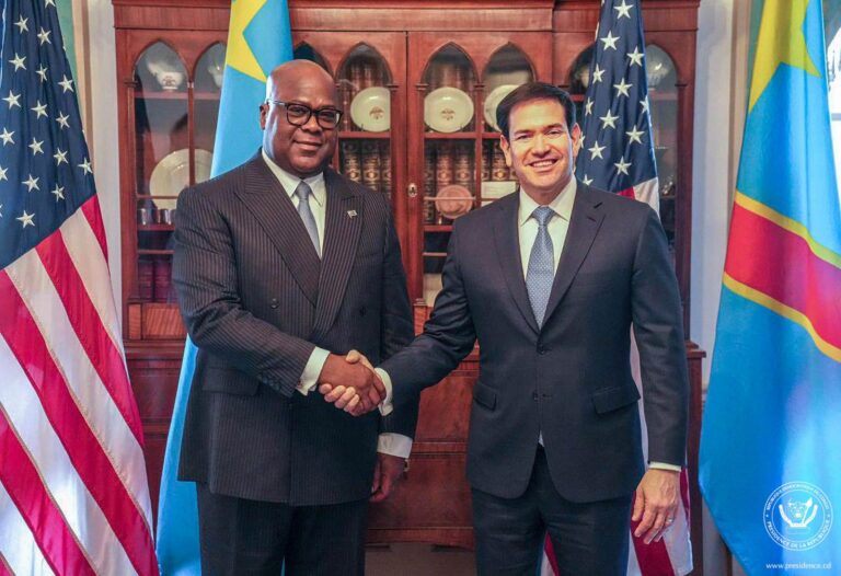 RDC-États-Unis : à Washington, Félix Tshisekedi et Marco Rubio renforcent leur « partenariat de sécurité »