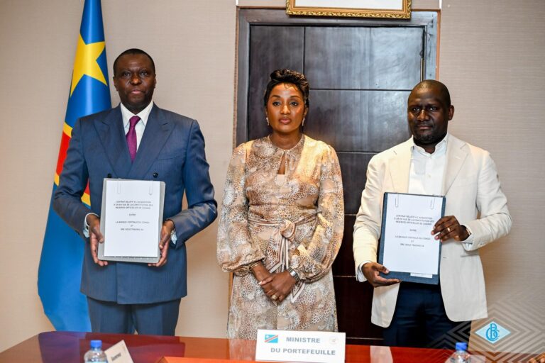 RDC : la Banque centrale renforce ses réserves d’or pour protéger le franc congolais