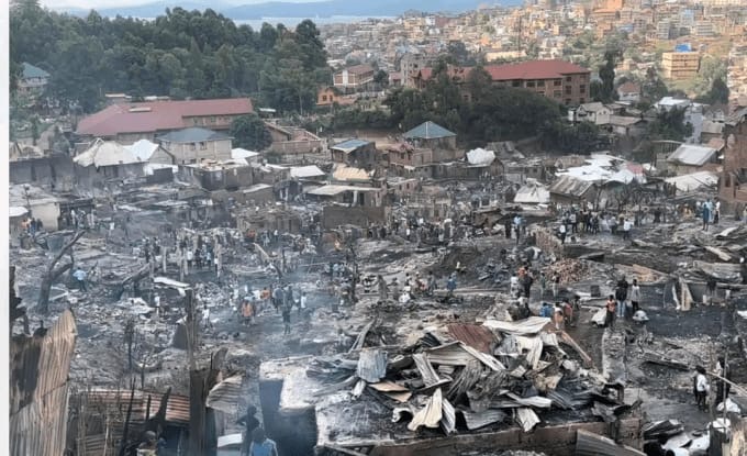 Bukavu : un incendie ravage plus de 40 maisons à Nyakaliba et laisse des dizaines de ménages sans abri