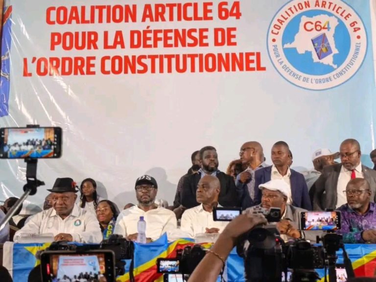 RDC : la coalition C64 annonce un sit-in devant le Palais du Peuple contre le projet de référendum constitutionnel