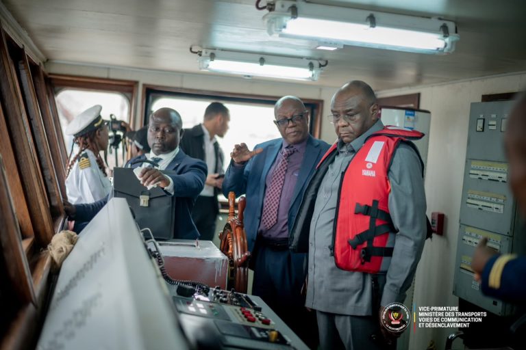 RDC : à Kindu, Jean-Pierre Bemba met en service un baliseur destiné à sécuriser la navigation sur le tronçon Kindu-Ubundu