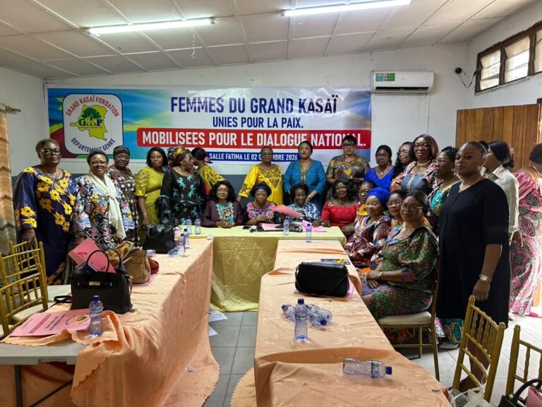 Dialogue national : les femmes du Grand Kasaï préparent leur cahier de charges